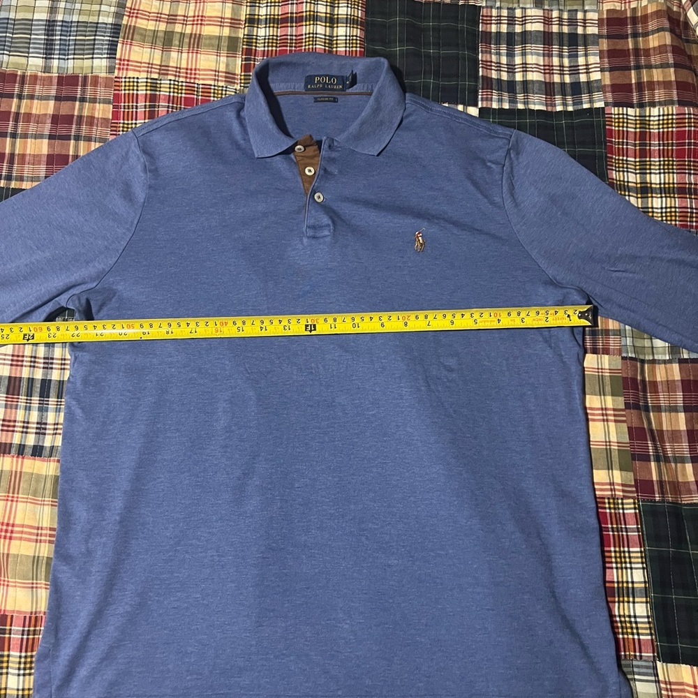 Ralf Polo Soft Cotton Long-Sleeve Polo Shirt